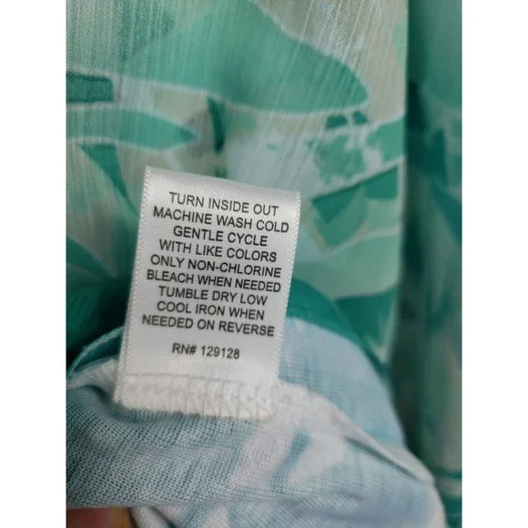 G collection womens green top size XL layered - Picture 5 of 10